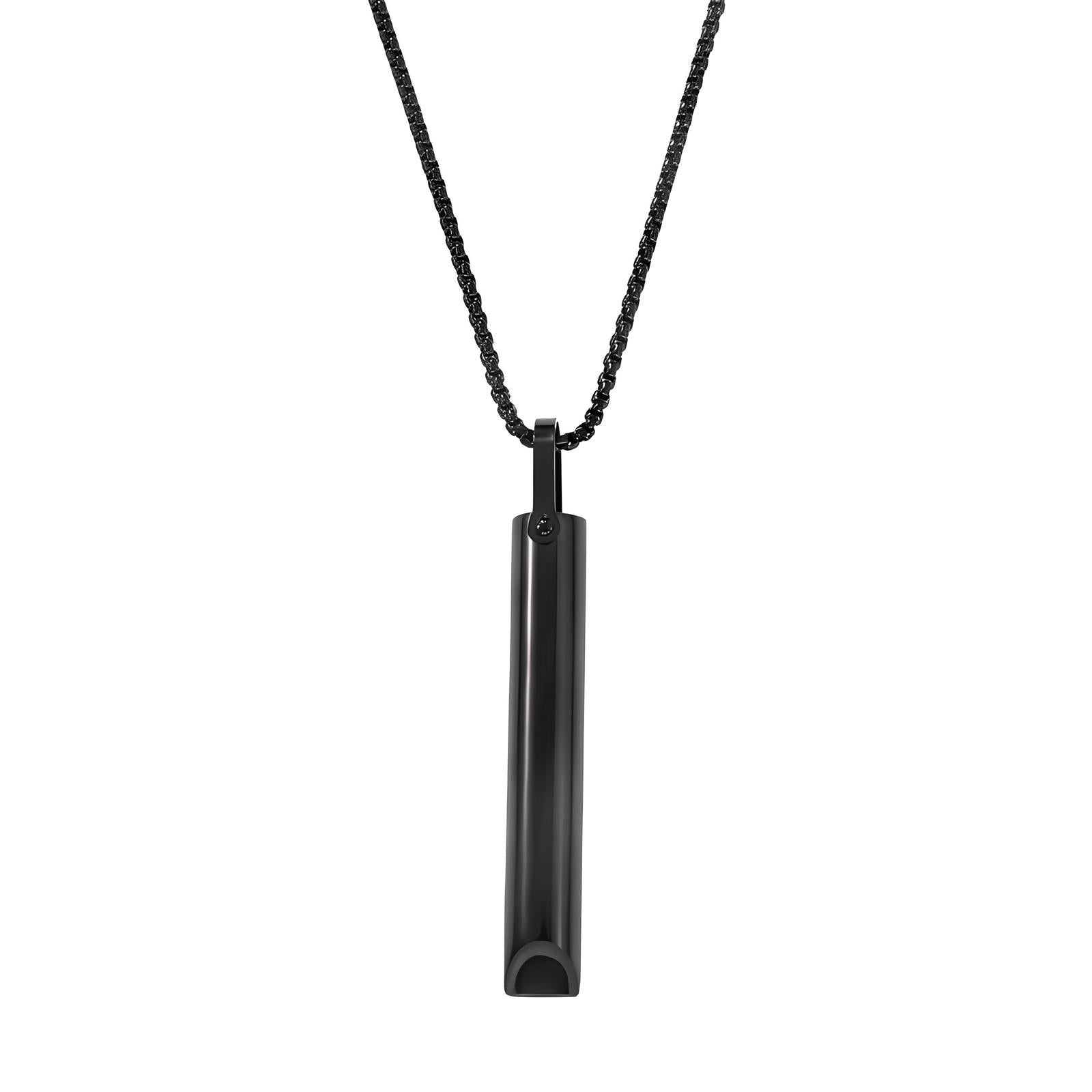 Black Necklace designed for ceasing to smoke.